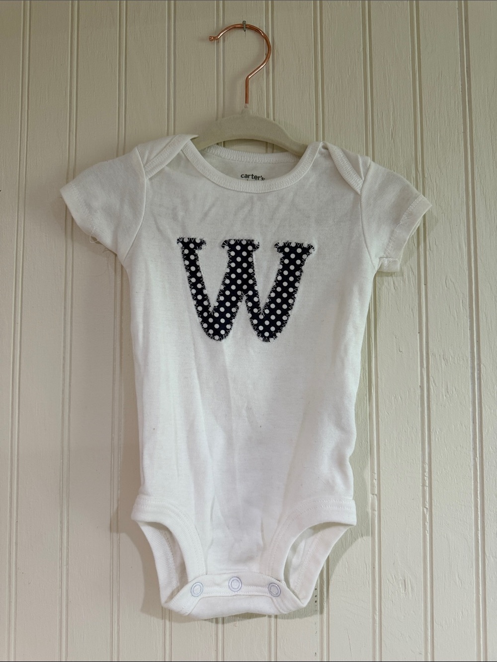 Custom W onesie